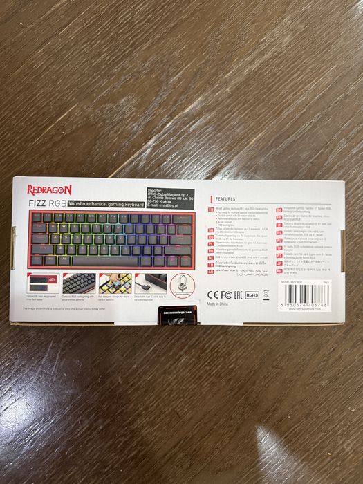Klawiatura REDRAGON K617 Fizz RGB Czarny