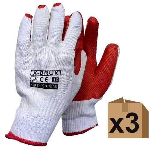Rękawice Robocze Brukarskie Budowlane Rękawiczki - 3 PARY