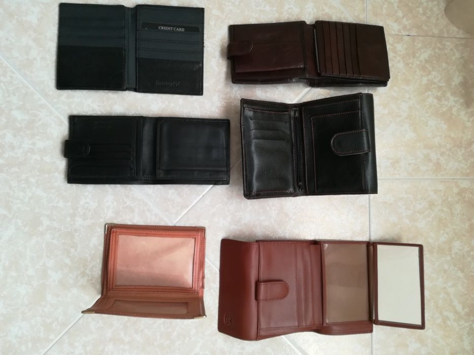 Carteiras pele genuina