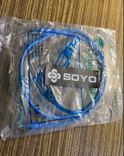 Сетевой интернет кабель пач корд Patch Cord LAN SOYO CK-0018 1м