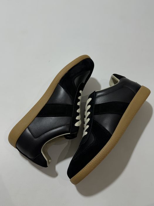 кроссовки Maison Margiela Replica Gats Black Sneakers 42 43