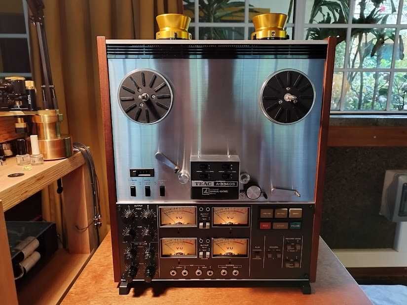 TEAC A-3340S totalmente revisto, levou um recap total