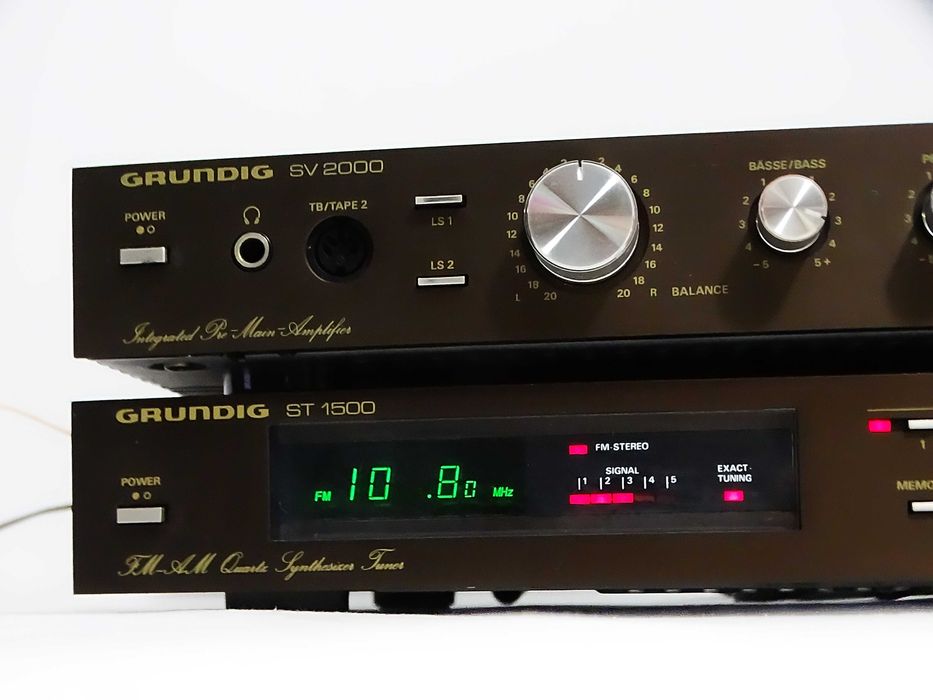 Zestaw wzmacniacz Grundig SV 2000 + tuner radiowy Grundig ST 1500