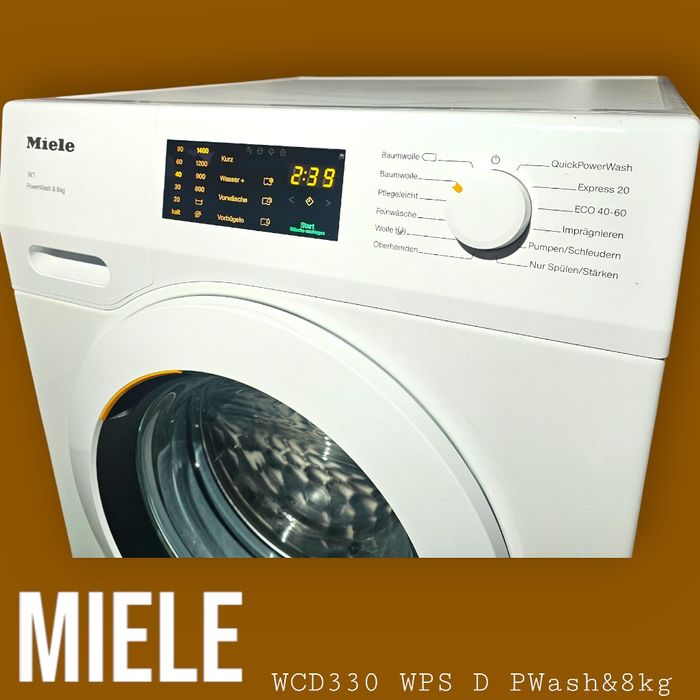 Miele WCD330 WPS PWash 8kg – pralka 8 kg 1400 obr – CapDosing