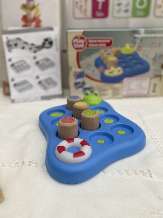 Montessori Brinquedos Visual Musical Letras