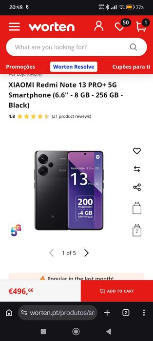 Redmi note 13 pro plus 8 gb 256