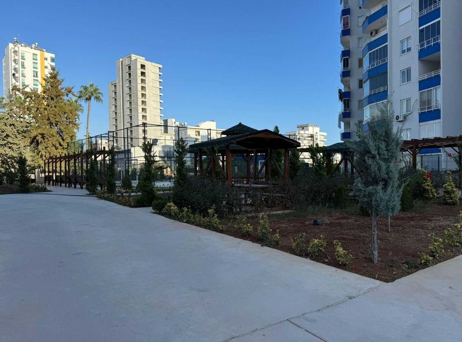 Mieszkanie z 1 sypialnią 200 m od morza, basen, Mersin, Turcja