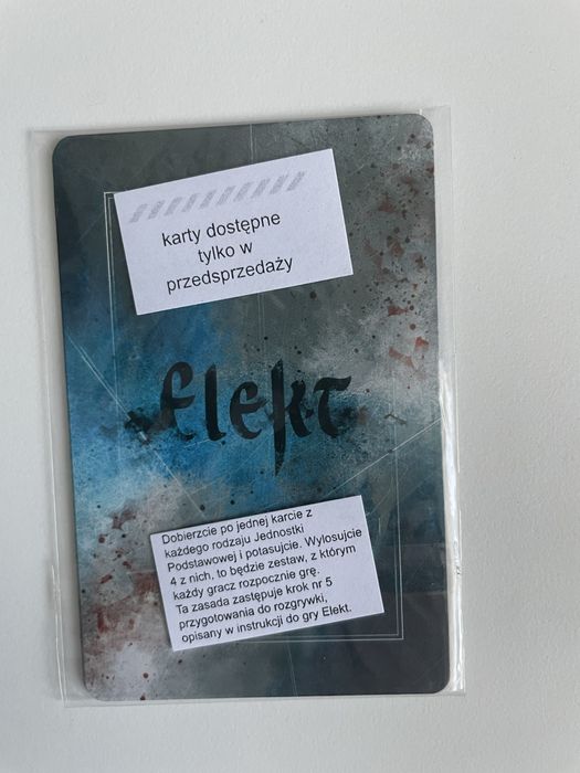 Gra karciana Elekt + kamyki żaru