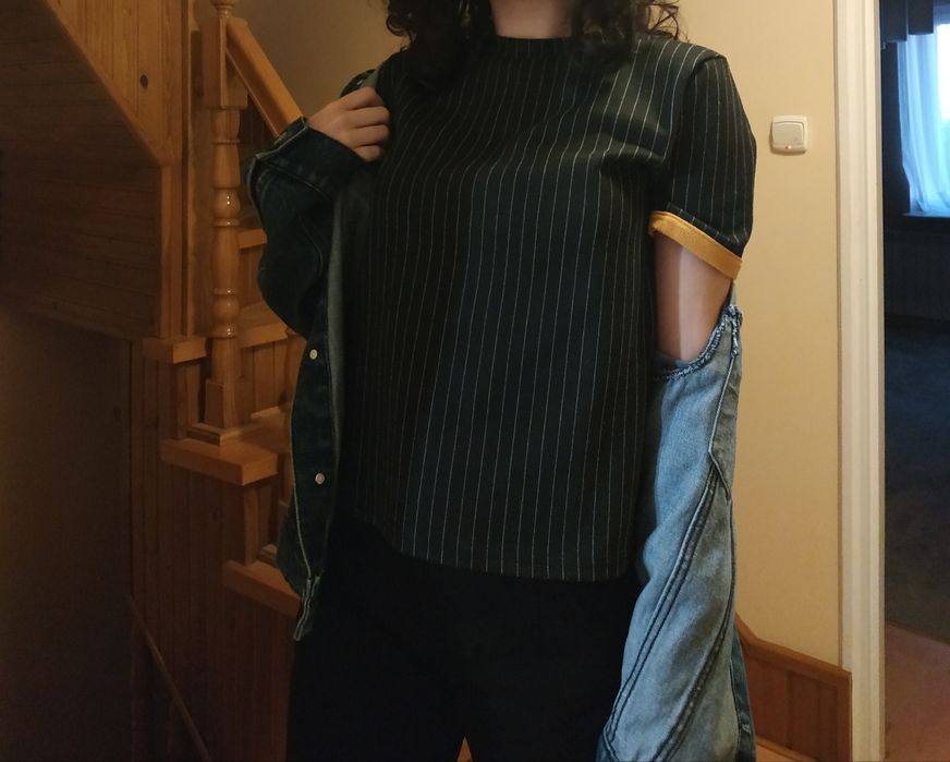 T-shirt gruby vintage idealny na zime