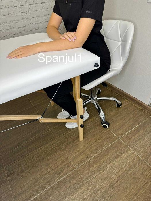 Масажний стіл кушетка, для масажу топчан, економ з дерева 180/60,70 см