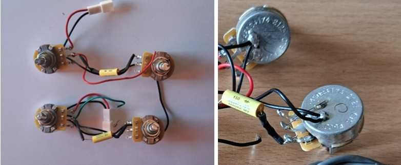 Acessórios guitarra elétrica -Eletrónica-Ponte-Carrilhões