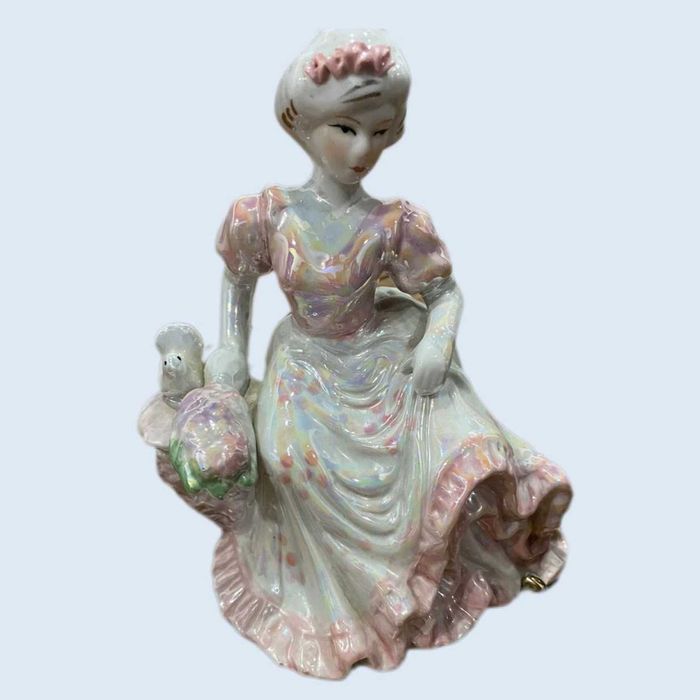 Glazed Porcelain Female Figure