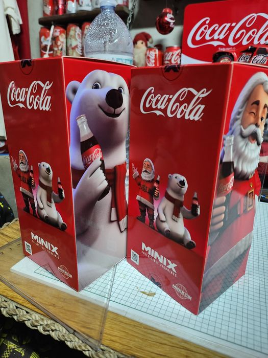 Urso polar e pai natal coca cola coleção da MINIX