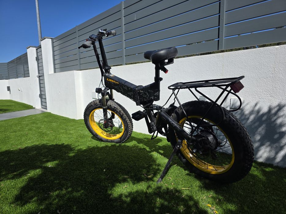 Bicicleta elétrica dobrável Lankeleisi X3000 Plus 1000W