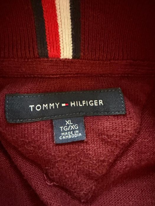 Quarter-Zip Vermelho Tommy Hilfiger Homem