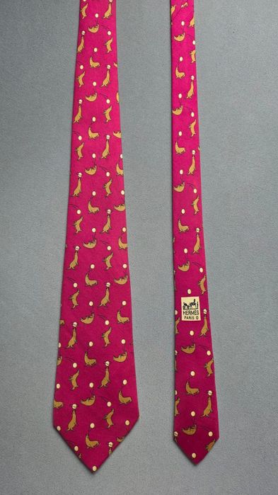 Krawat jedwabny Hermès