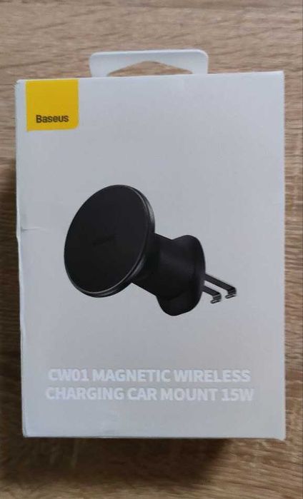 Магнітний тримач Бездротова Зарядка Baseus CW01 15Вт +зарядка 30Вт DP1