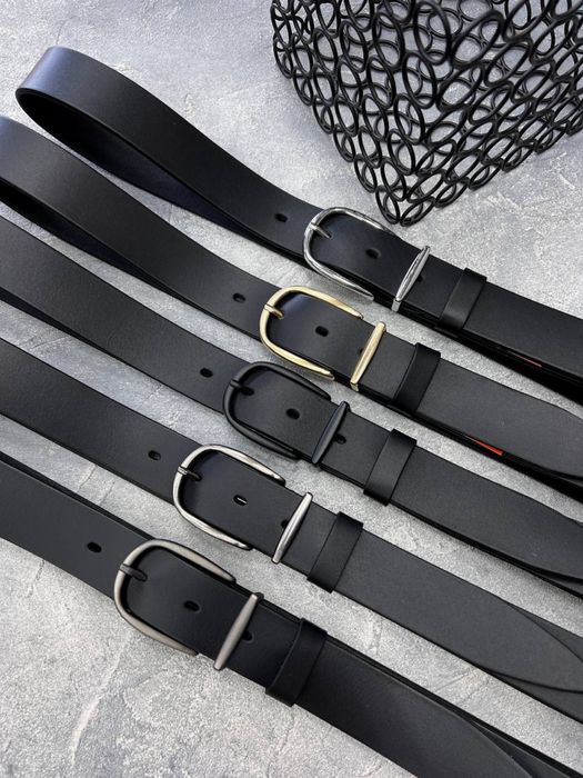 Ремень женский кожаный черный - опт, розница / ремінь жіночий шкіряний