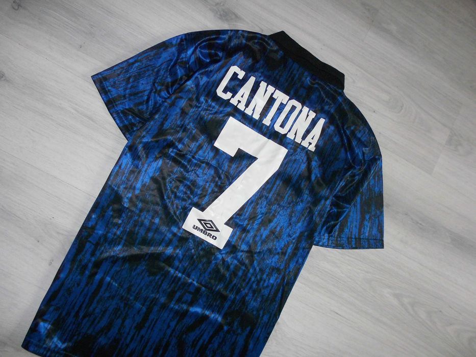 Manchester United Umbro Away 1992 Rare Cantona 7 Koszulka Piłkarska L