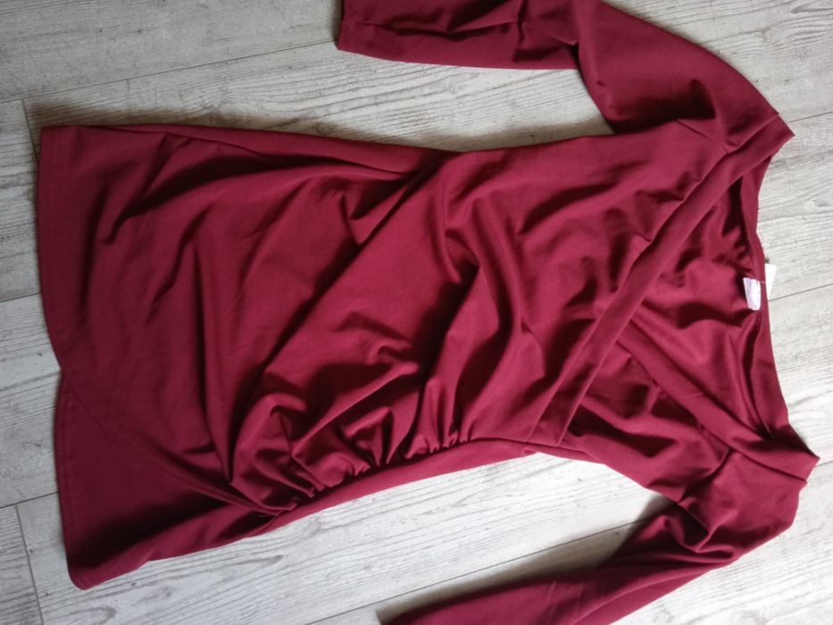 Krótka sukienka burgund
