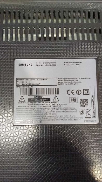 Телевізор Samsung  UE43J5500 UE40KU6000 розбитий запчастини