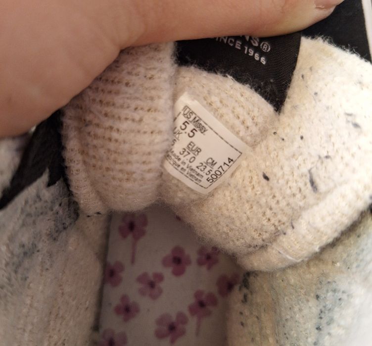 Długie trampki vans 37