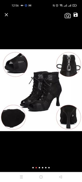 Туфлі професійні для танців (high heels, латина) є розміри