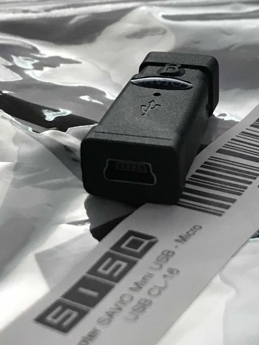 Adapter SAVIO mini USB - Micro USB CL-16