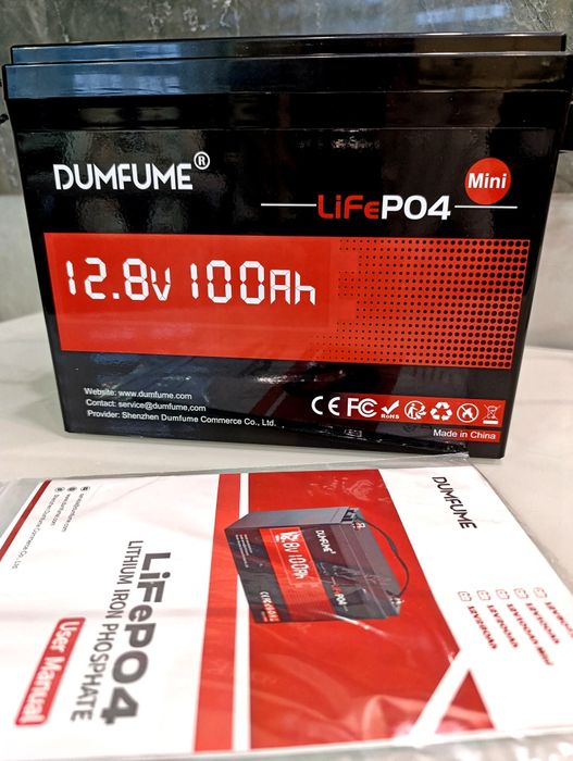 Акумулятор LiFePO4 12V 100Ah Dumfume Mini (BMS 100A / 1280Wh)