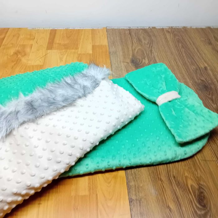 Komplet do wózka zimowy-nowy z minki