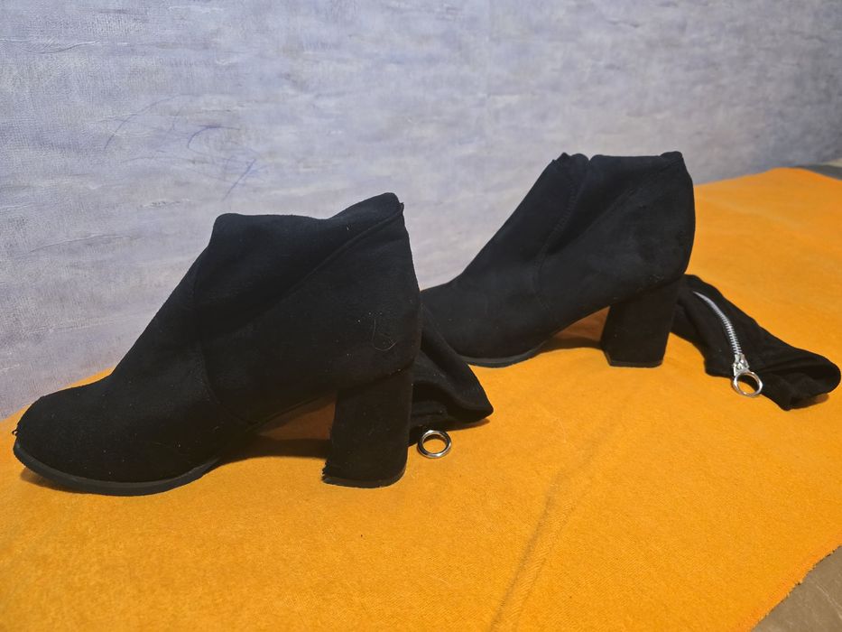 Сапоги ботфорти еластичні чорні