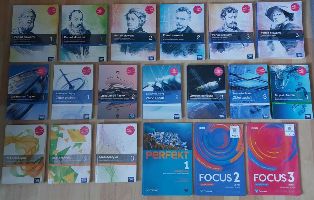 Zestaw książek do liceum/technikum