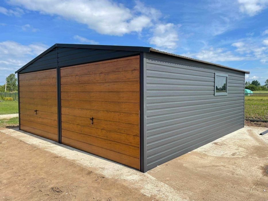 Garaż blaszany 6x5 schowek domek Wzmocniony PROFILAMI. Producent RATY