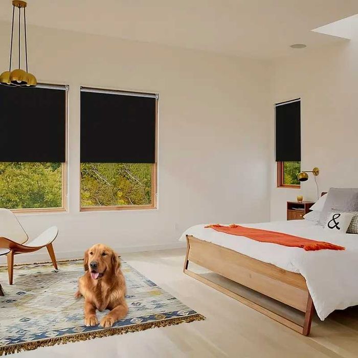 Roleta blackout srebrno-czarna nowoczesna ochrona okna 100x160cm