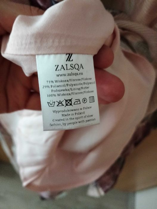 Sukienka Alice Burgundy Flowers Zalsqa M