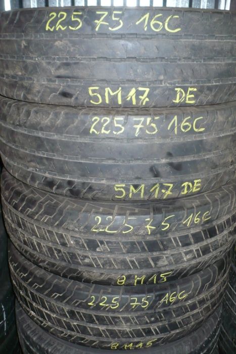 Opony Dostawcze Continental ContiVan100 225/75R16C 5mm Lato 2 szt.