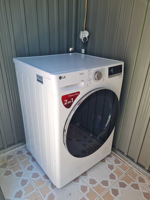 Máquina de Lavar (9kg) e Secar (6kg) roupa LG como nova