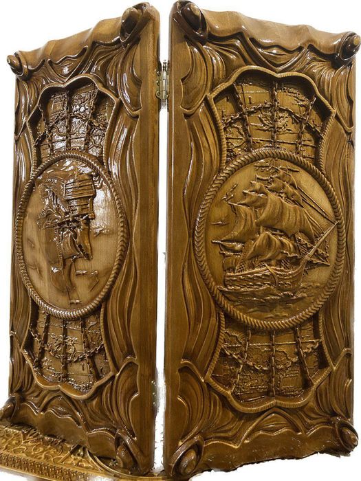 Нарды подарочные "Корабли"