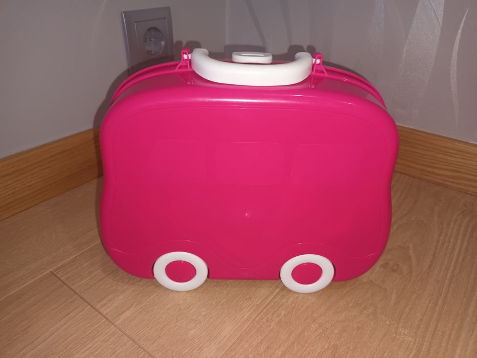 Maleta com rodas rosa