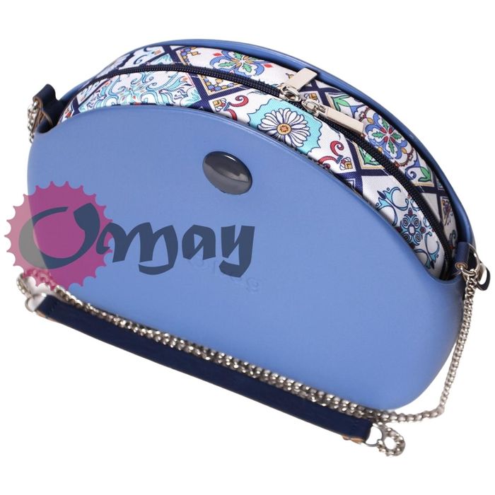 organizer OBAG MOON LIGHT kafelki błękit granat 2 kieszenie wkład OMAY