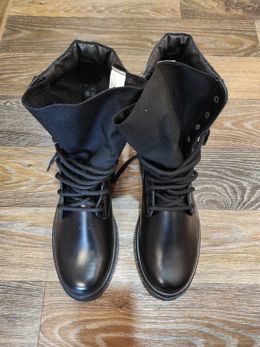 Берцы кожаные демисезонные "valtex"