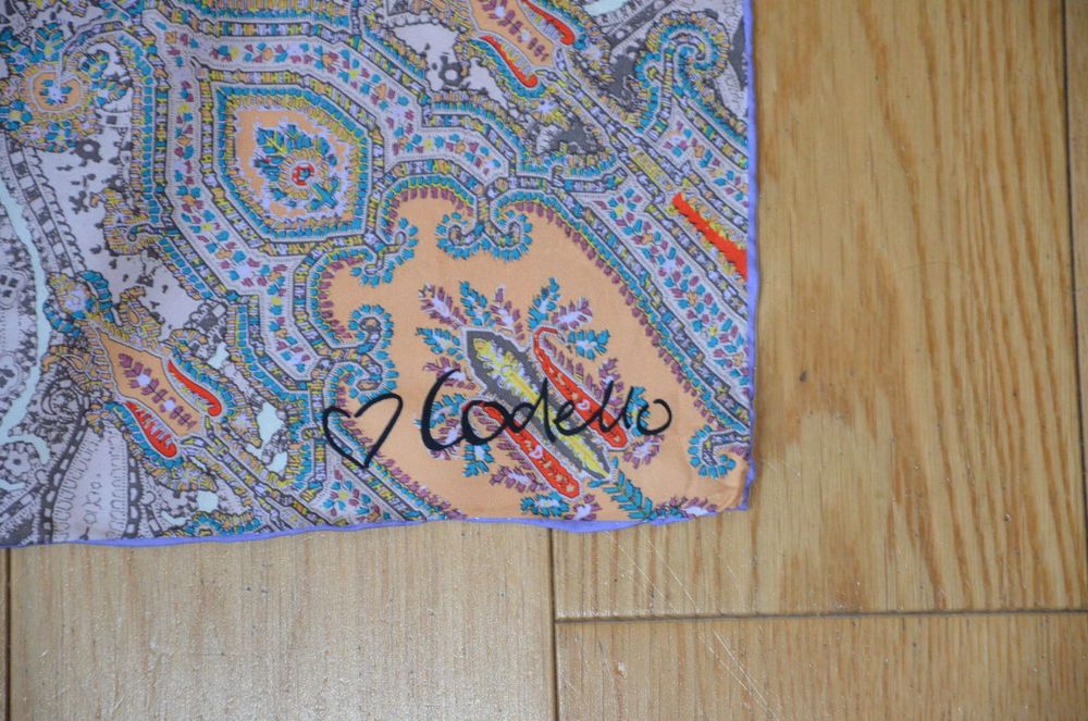chusta apaszka codello kolorowa 52x52 silk jedwab