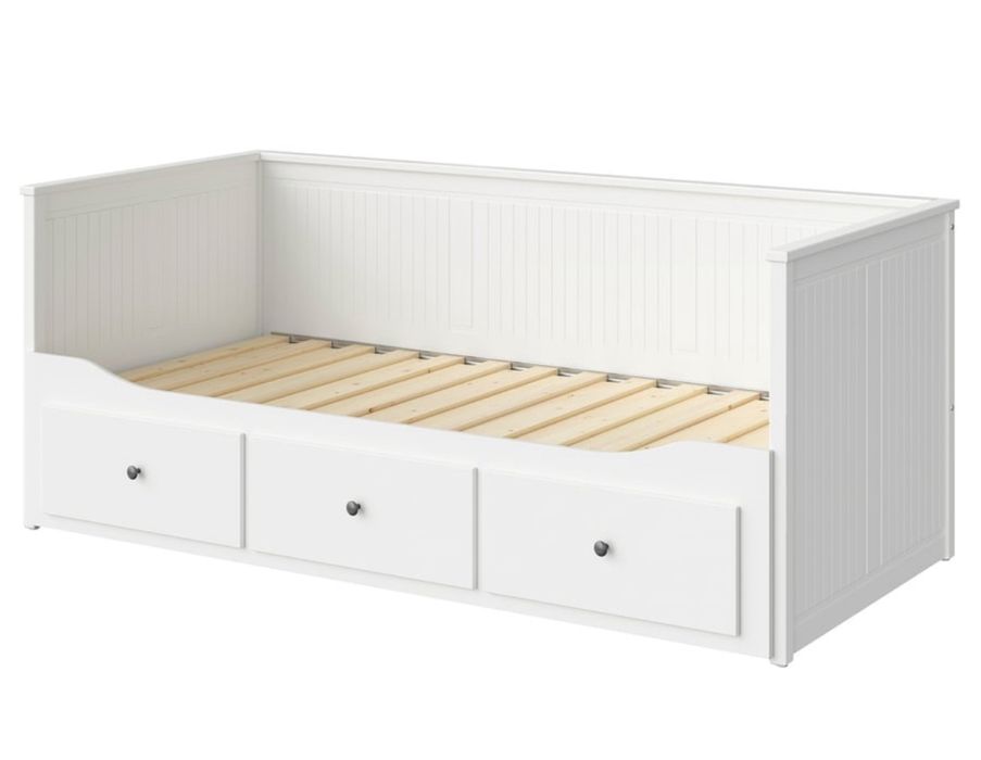 Leżanka łóżko Hemnes Ikea + 2 materace