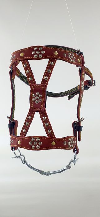 Вуздечка шкіряна,з шорками і без шорок, ручна робота