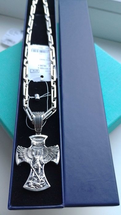 70 гр! Серебряная цепь якорное плетение 60 см срібний якірний ланцюг