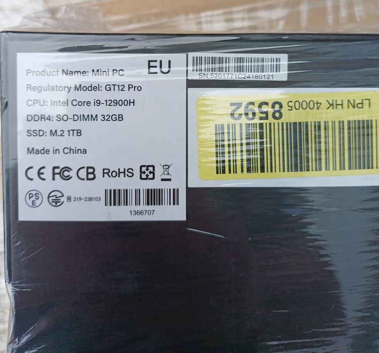 Geekom GT12 PRO mini PC CPU Intel Core i9 i7 i5 DDR4 32GB SSD M.2 2TB міні пк компютер неттоп Nuc