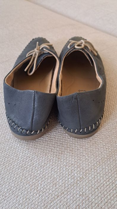 Skórzane półbuty Lasocki 39 granatowe