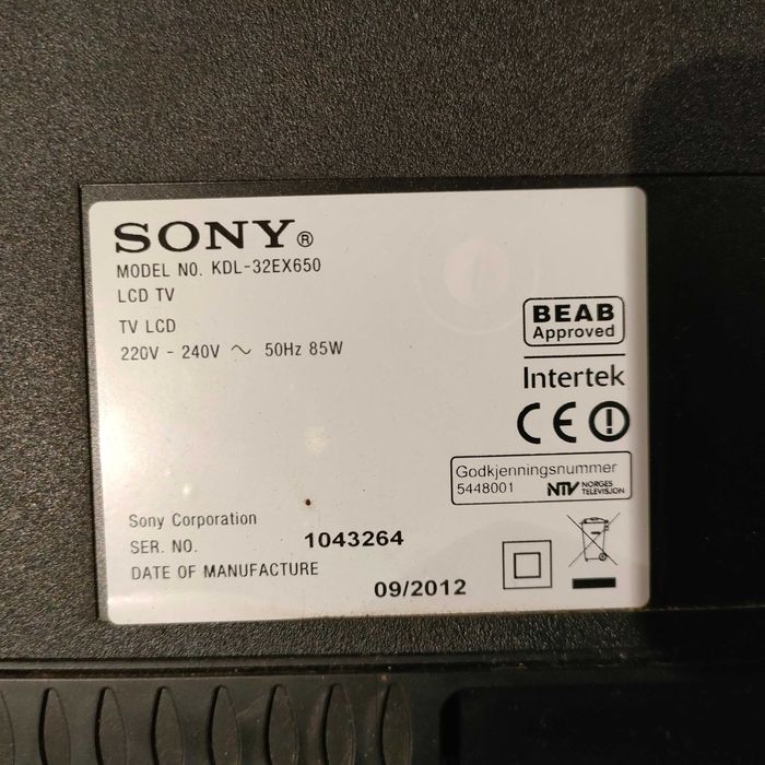 Televisão Sony Bravia - Modelo KDL 32EX650