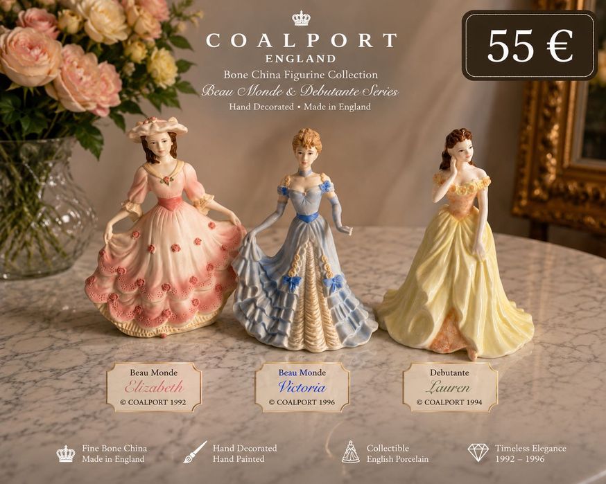 Коллекционные статуэтки COALPORT England • Fine Bone China • John Bromley