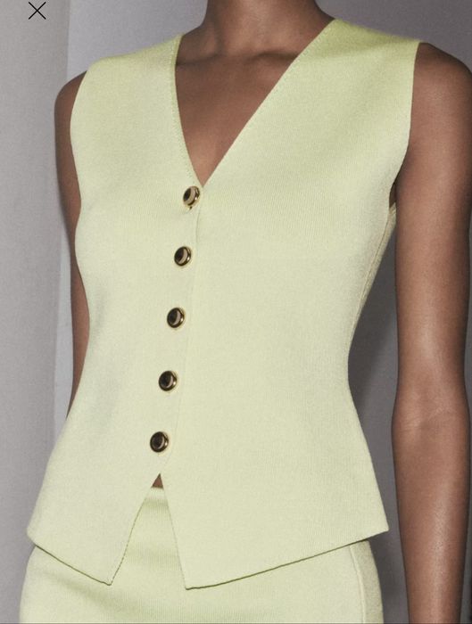 Трикотажний топ жилетка zara